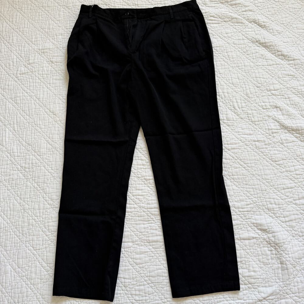 ZARA Origins Tailored Flat Front Trousers Black 34 (1564/960)